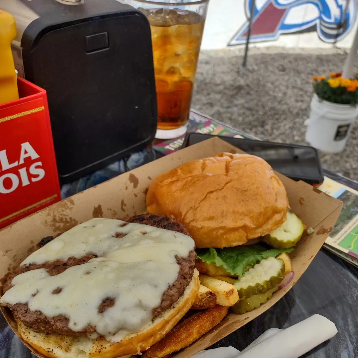 Burger and Fries