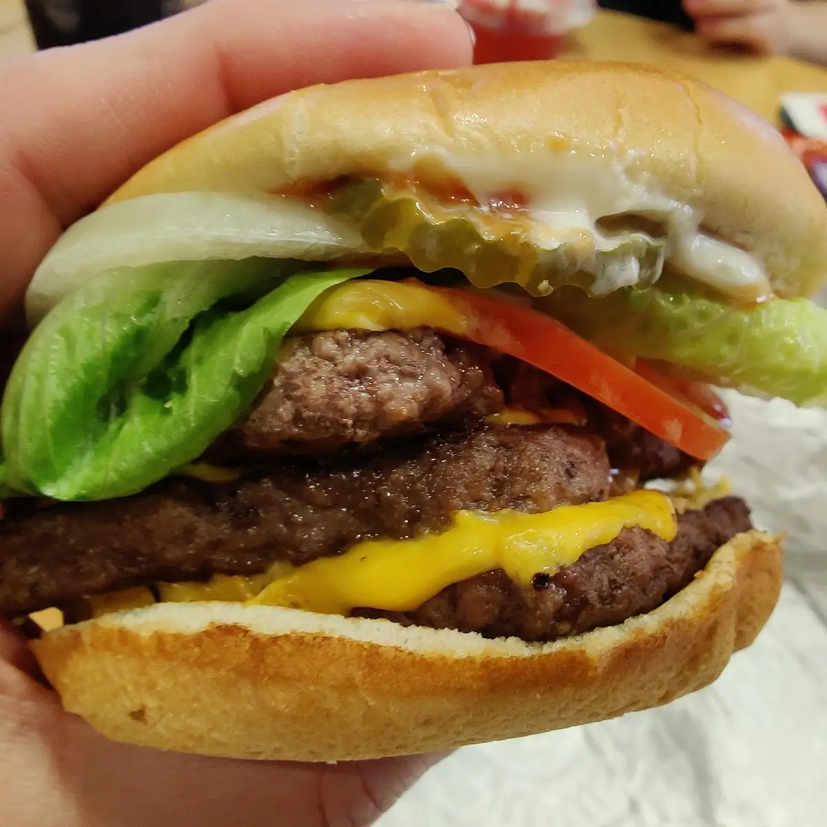 Dave's Triple Cheeseburger