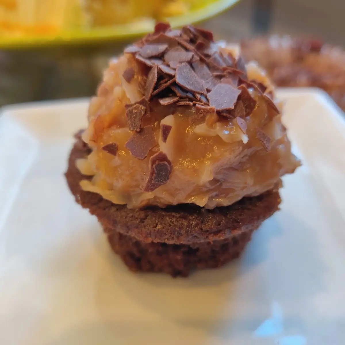 German Chocolate Cupcake