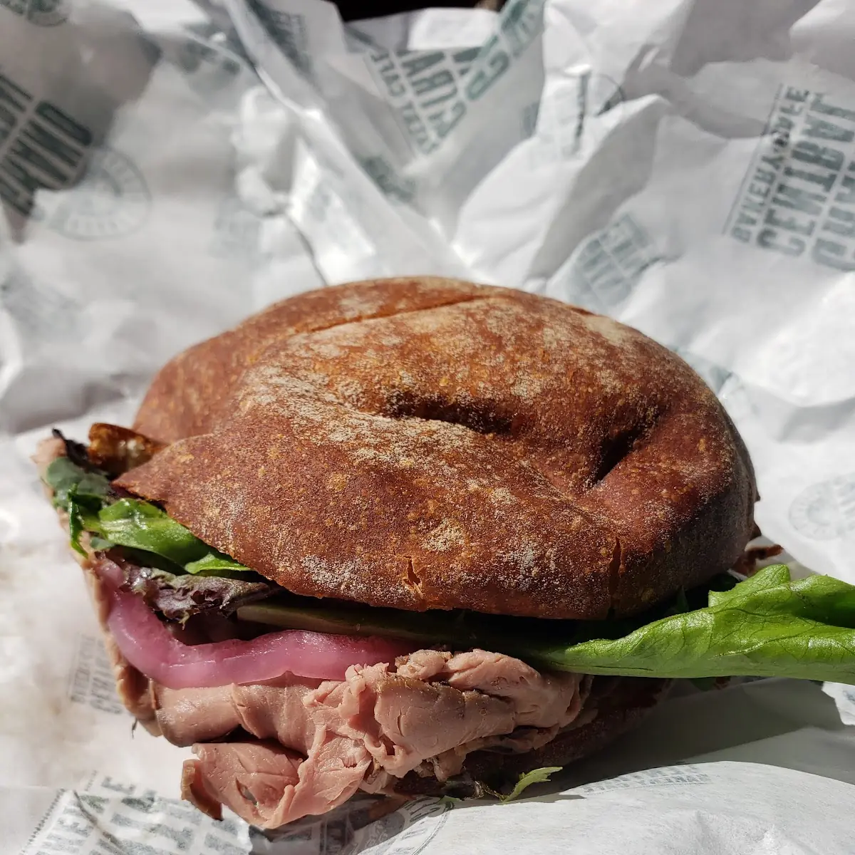 Roast Beef with Bleu Cheese
