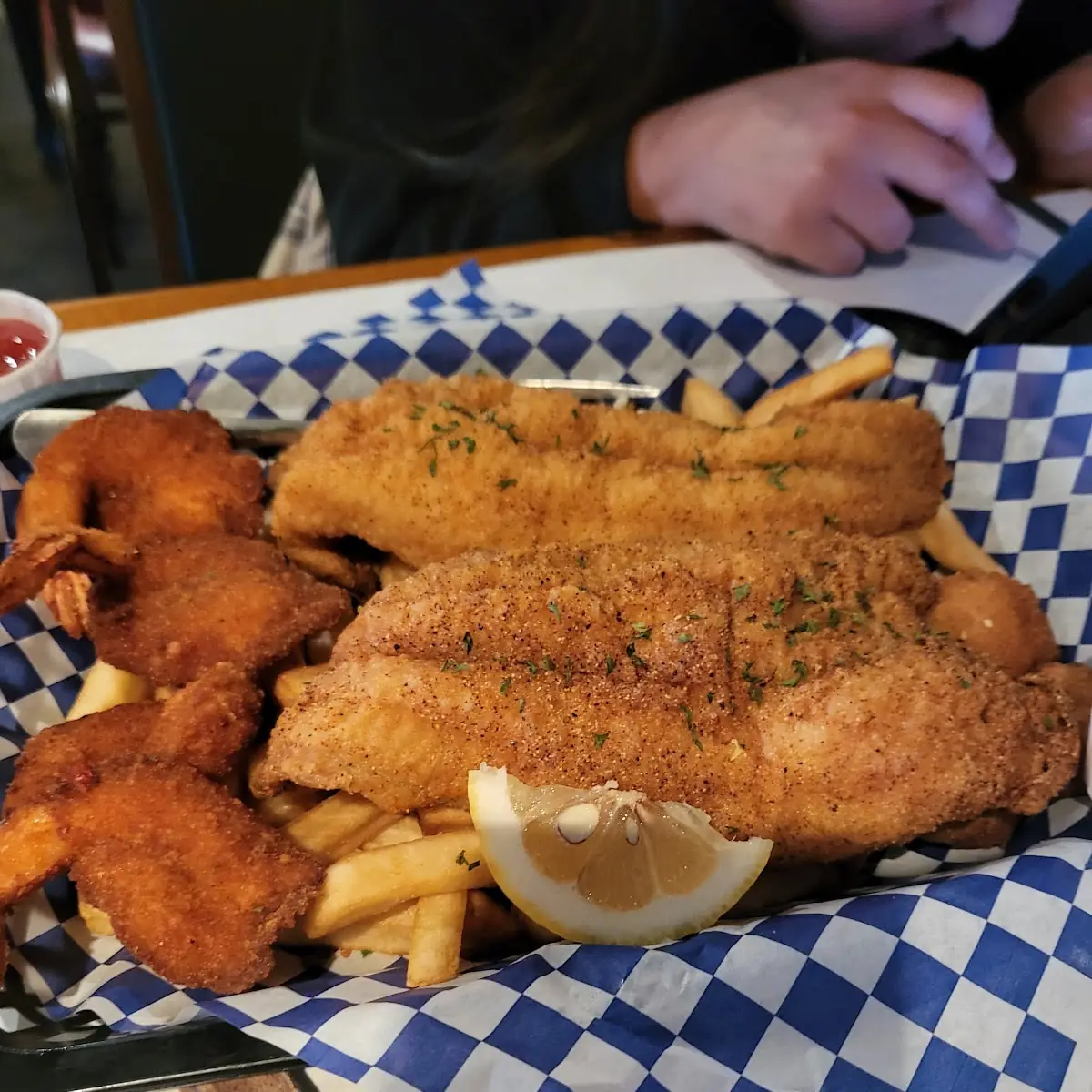 Fried Fish and Hushpuppies