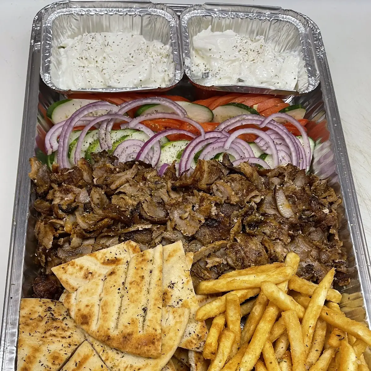 Chicken Gyro sandwich pita