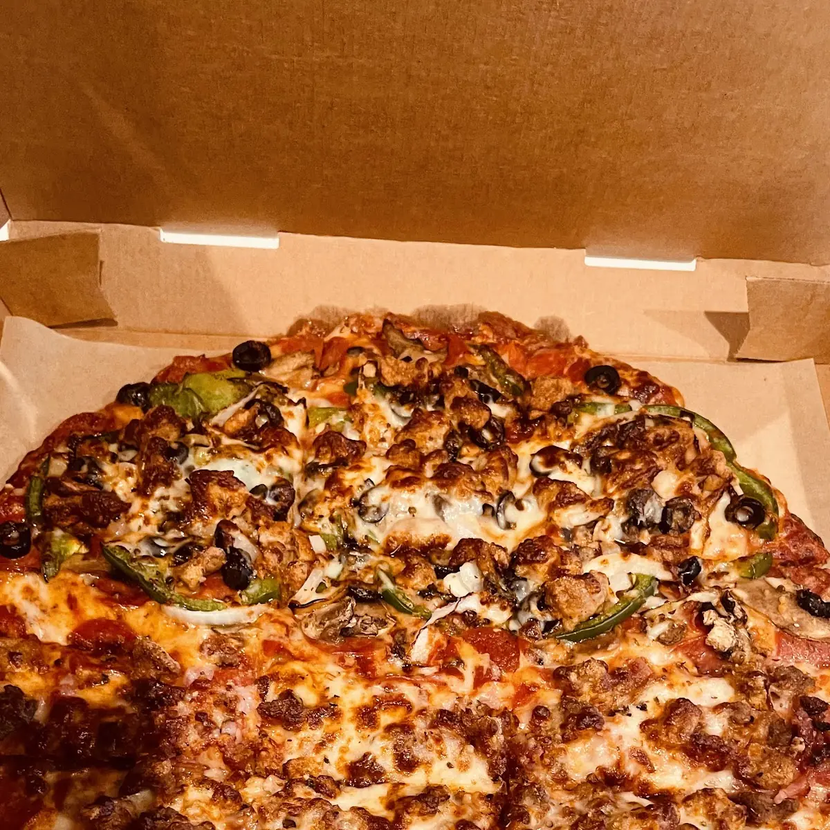 Donatoes Works & Serious Meat Pizza