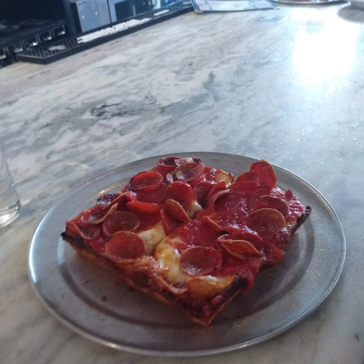 Pepperoni Detroit Style