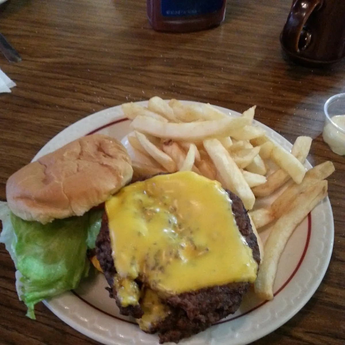 Double Cheese Burger with Fries