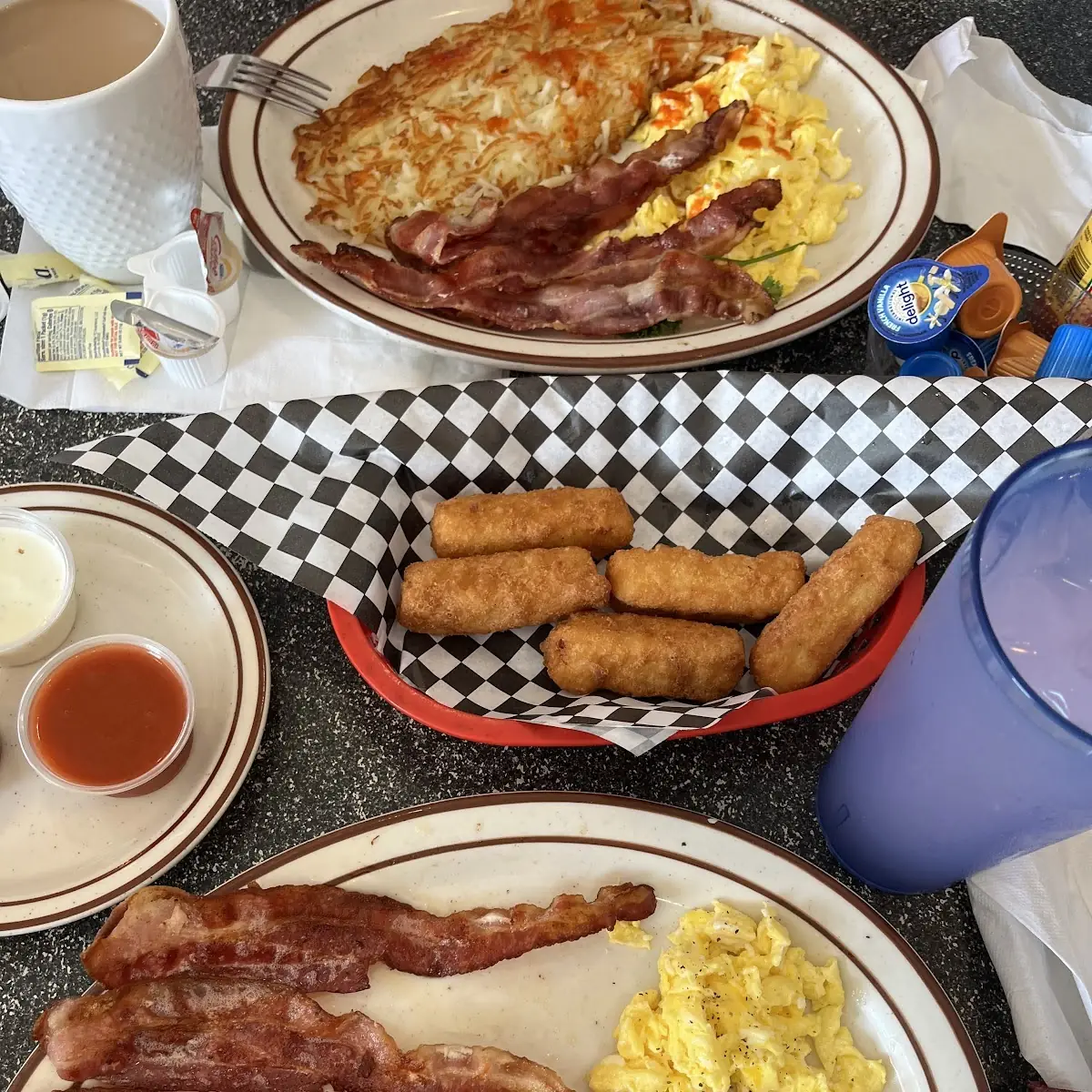 Bacon and Eggs and Hash Browns