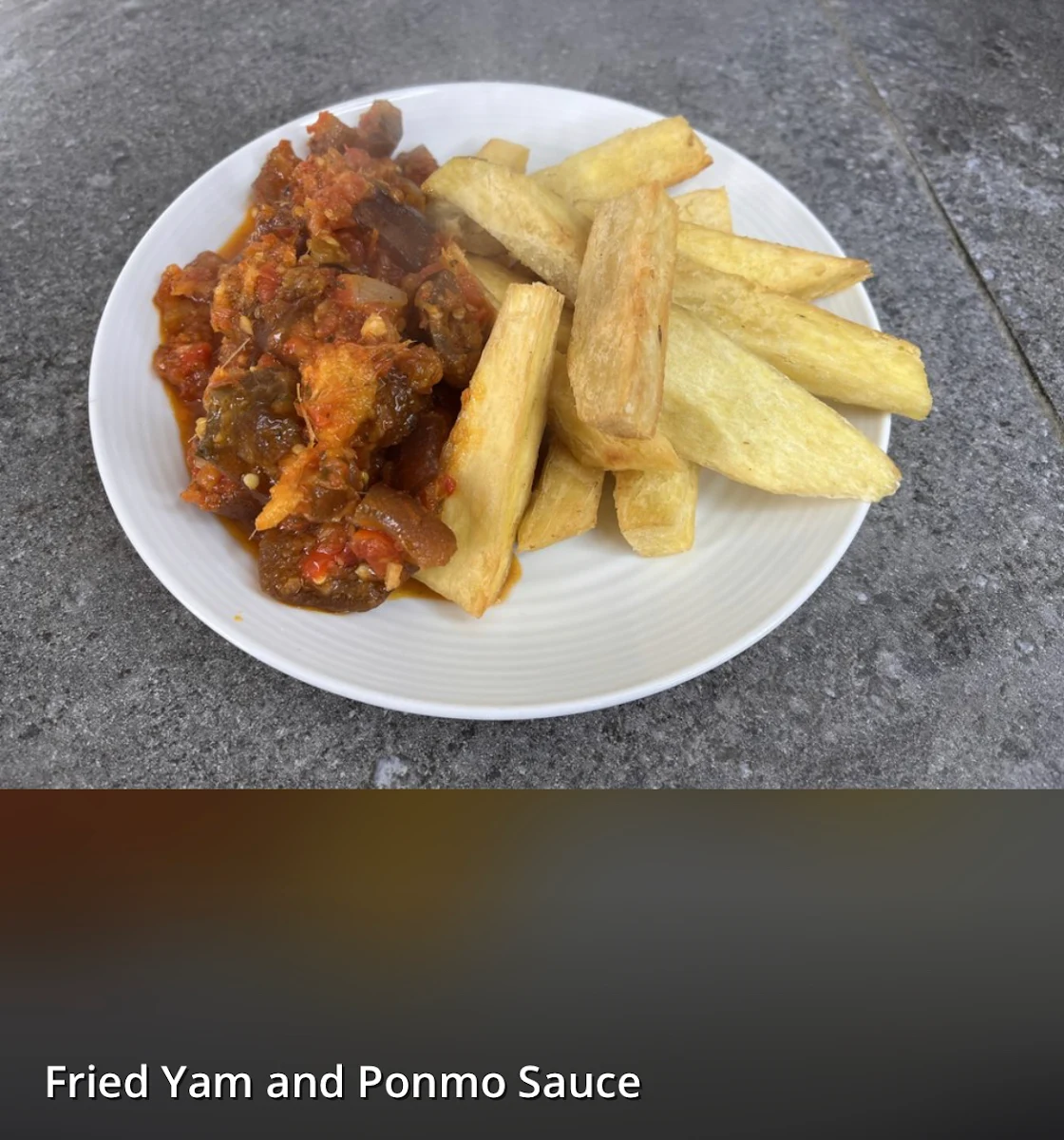 White Rice & Chicken Stew Beef Stew Fish Stew with Fried Plantain