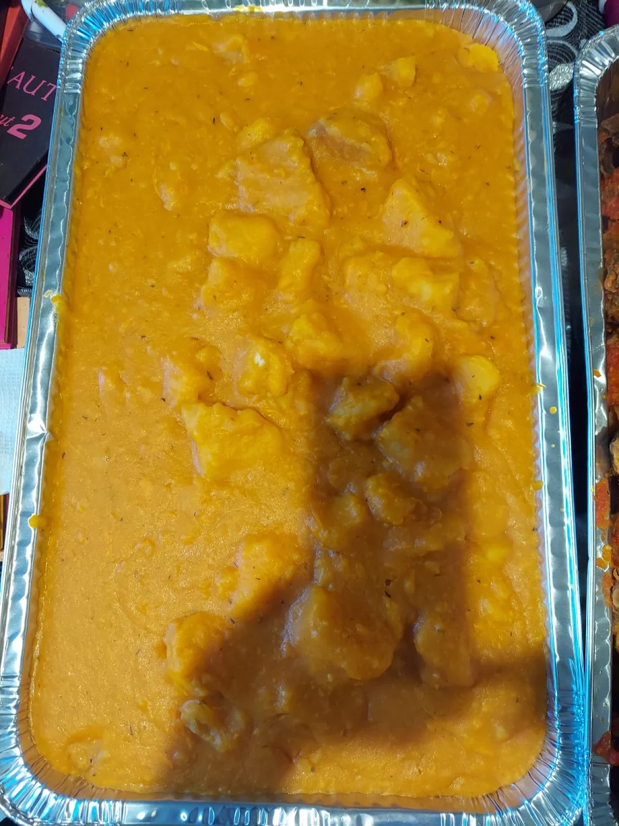 Yam Porridge & Fried Chicken Beef Fish