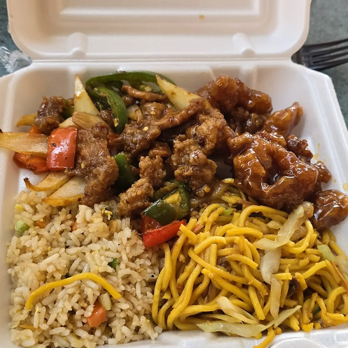Orange Chicken and Pork