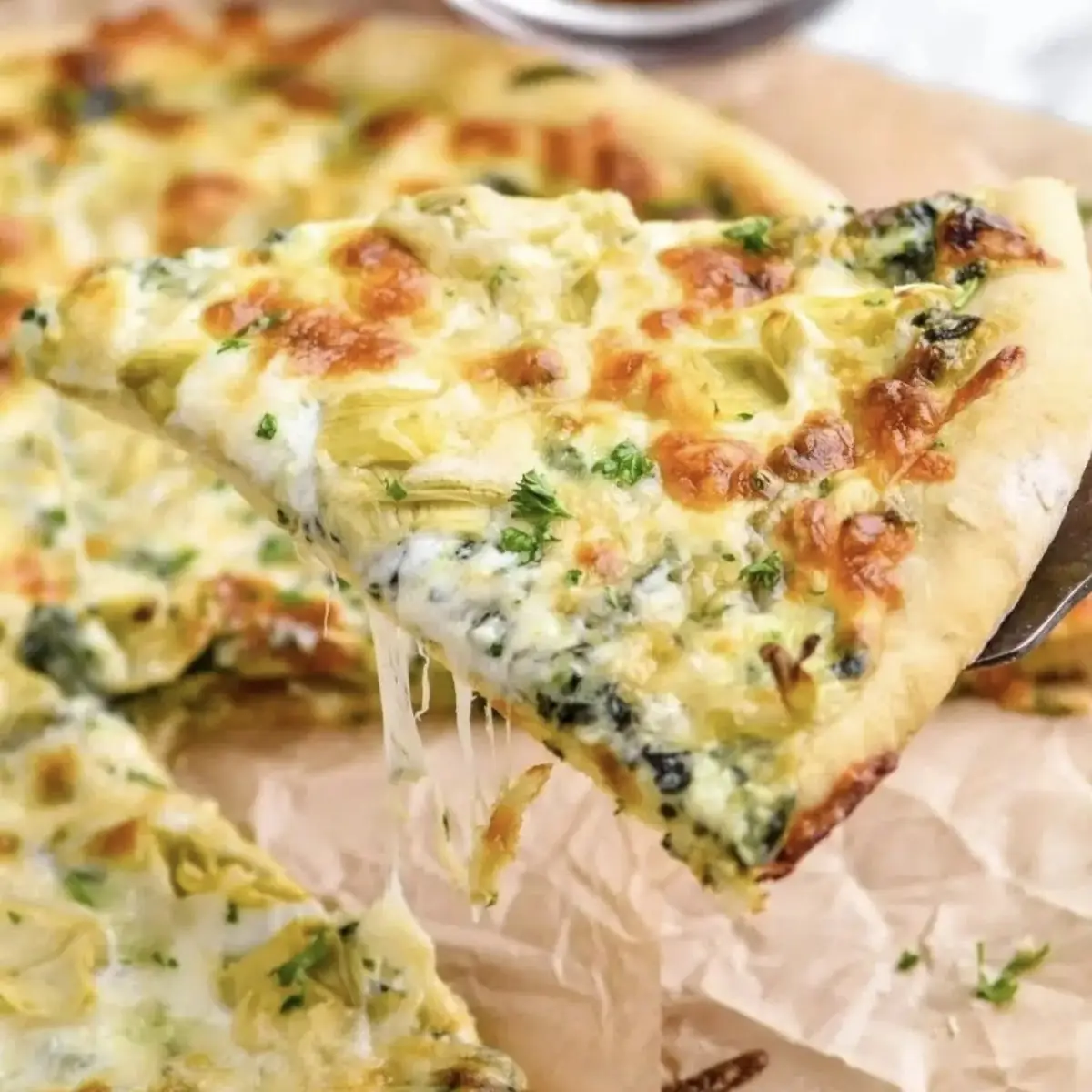 10''Spinach Artichoke Pizza