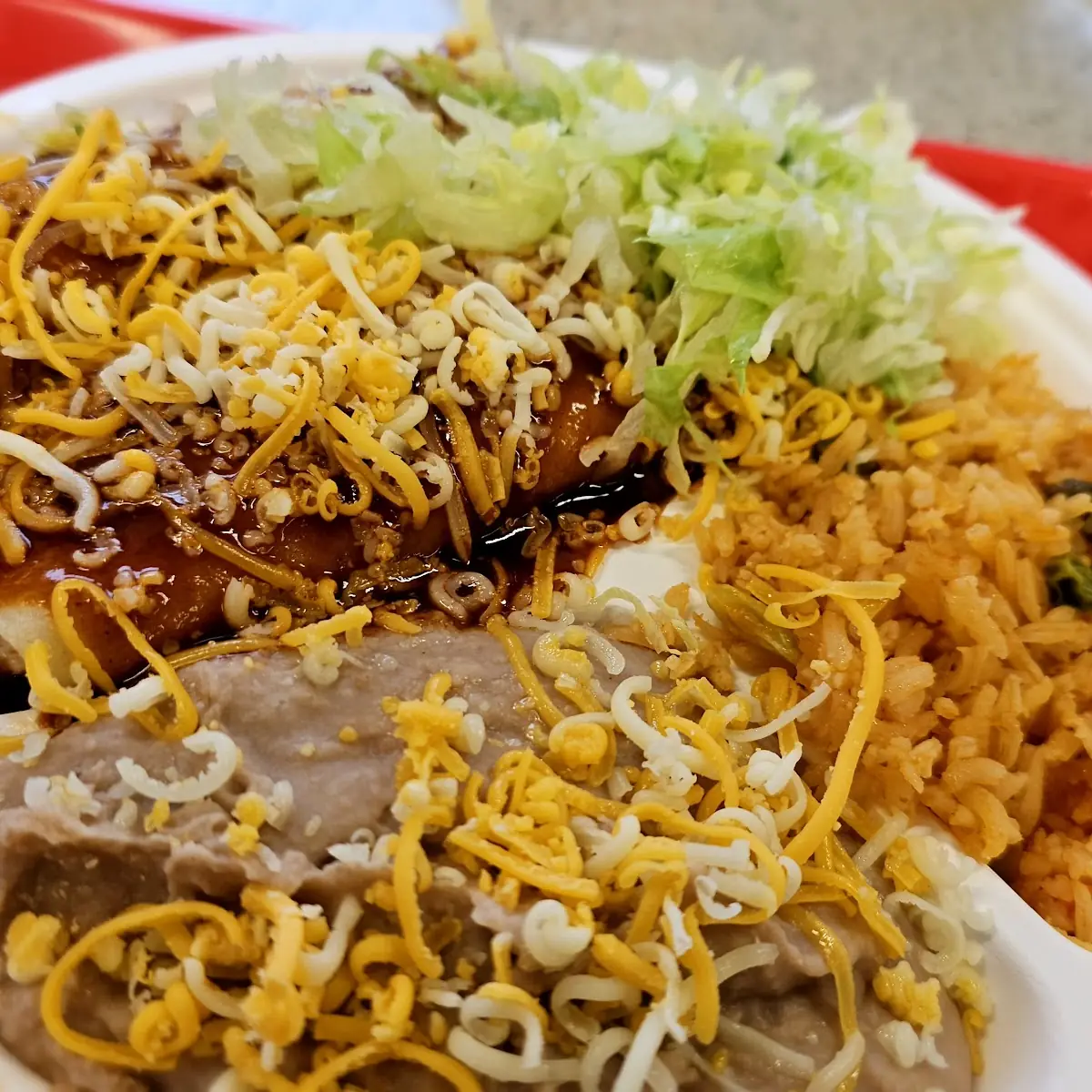 Beef Taco & Enchilada Combo