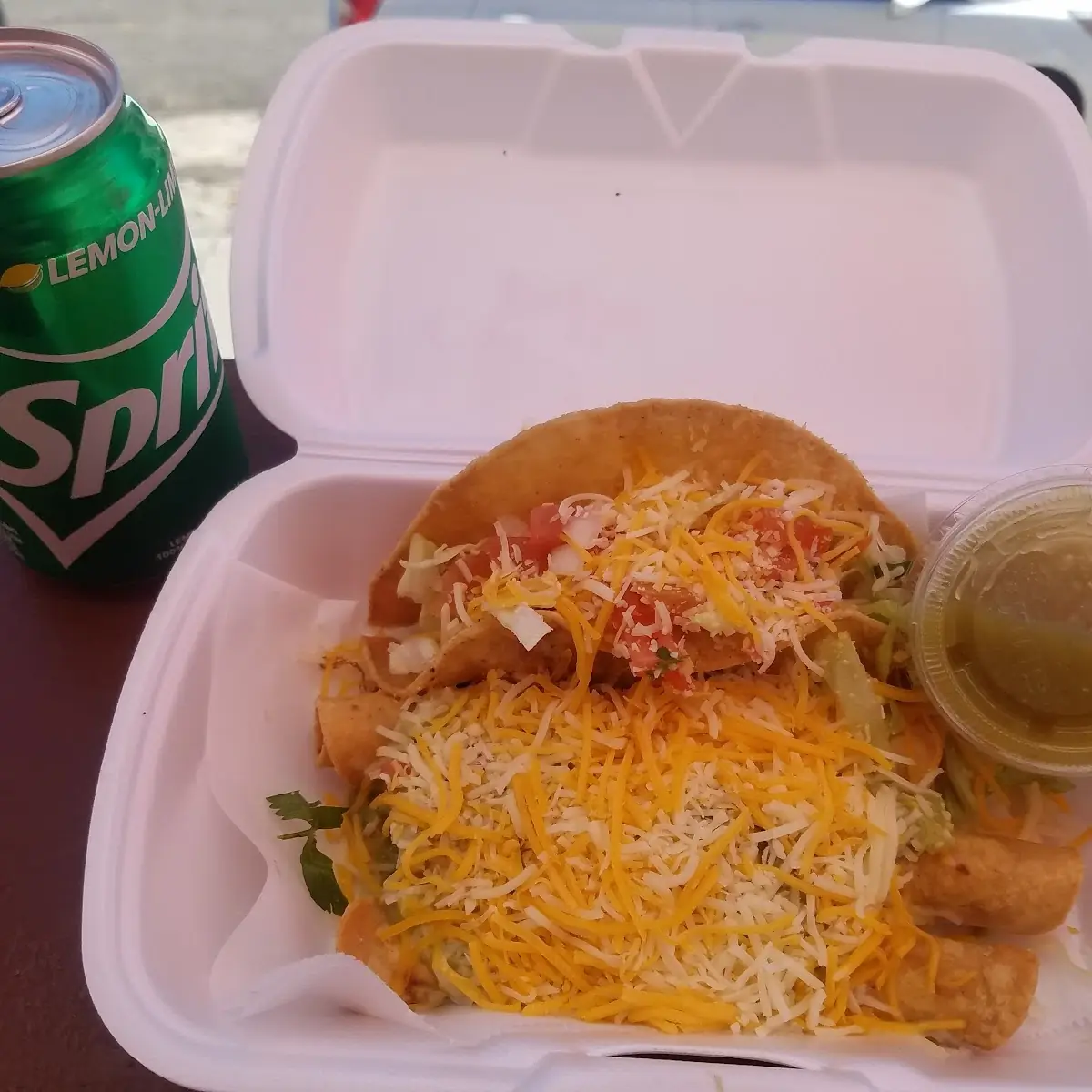 Beef Taco and 3 Chicken Rolled Tacos