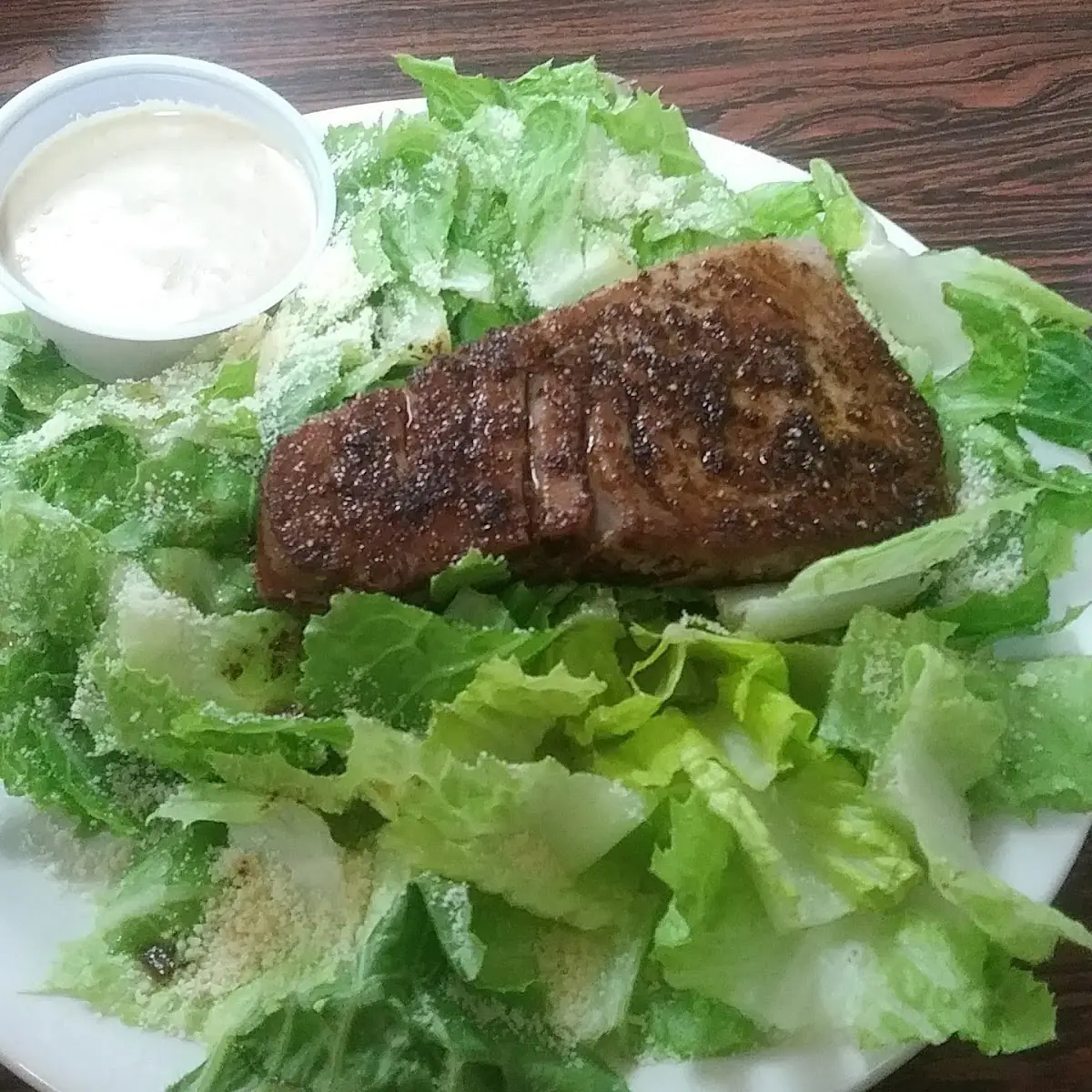 Blackened Ahi Caesar Salad or Mahimahi Caesar Salad