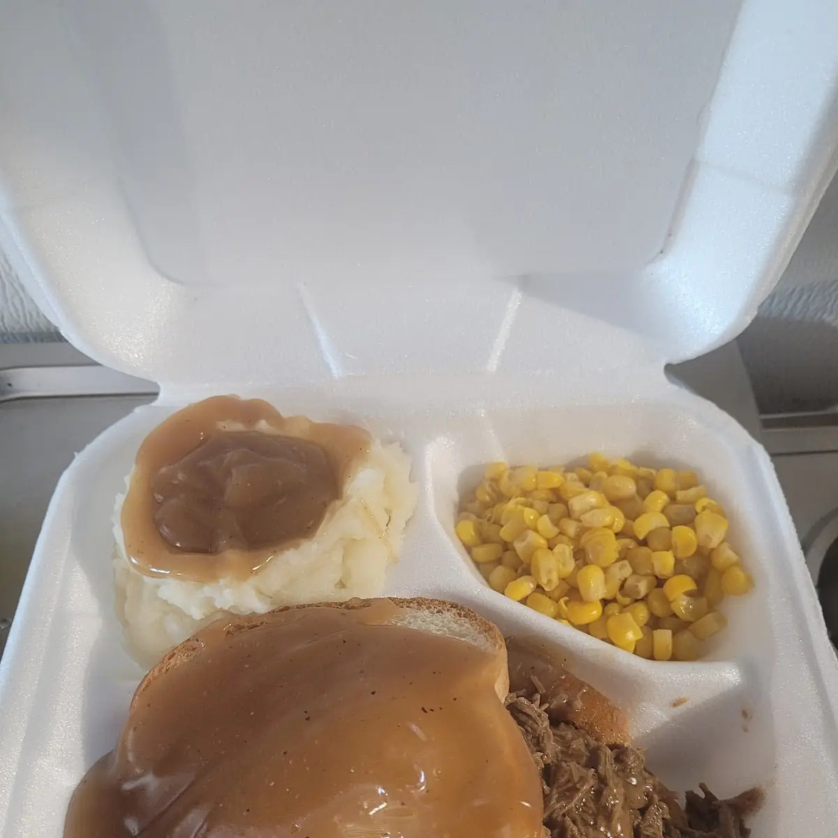Hot Roast Beef Mashed Potatoes Gravy and A