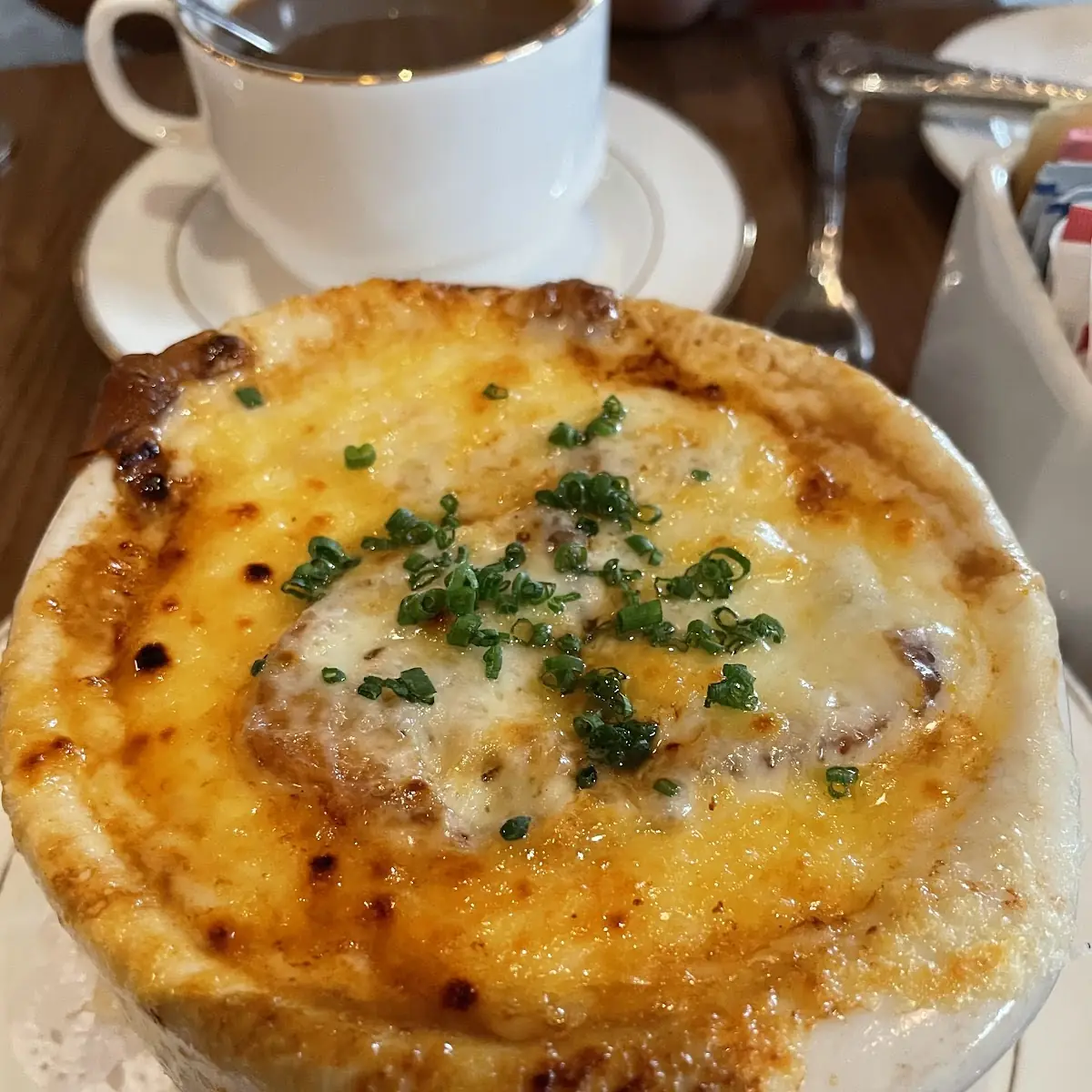 French Onion Soup and Bread