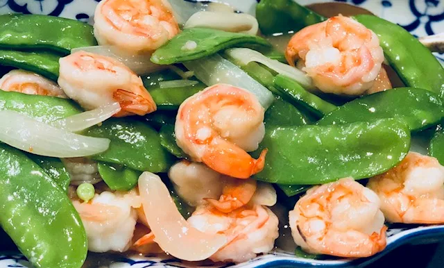 Shrimp with Broccoli or Snow Peas