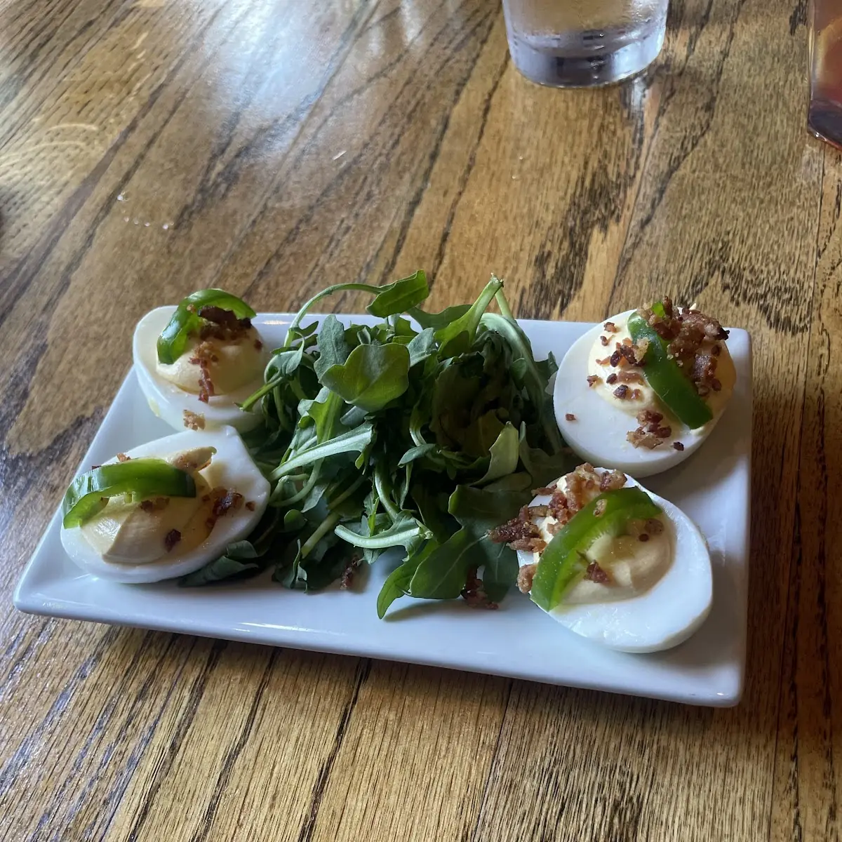 Deviled Eggs with Bacon Jalapeño