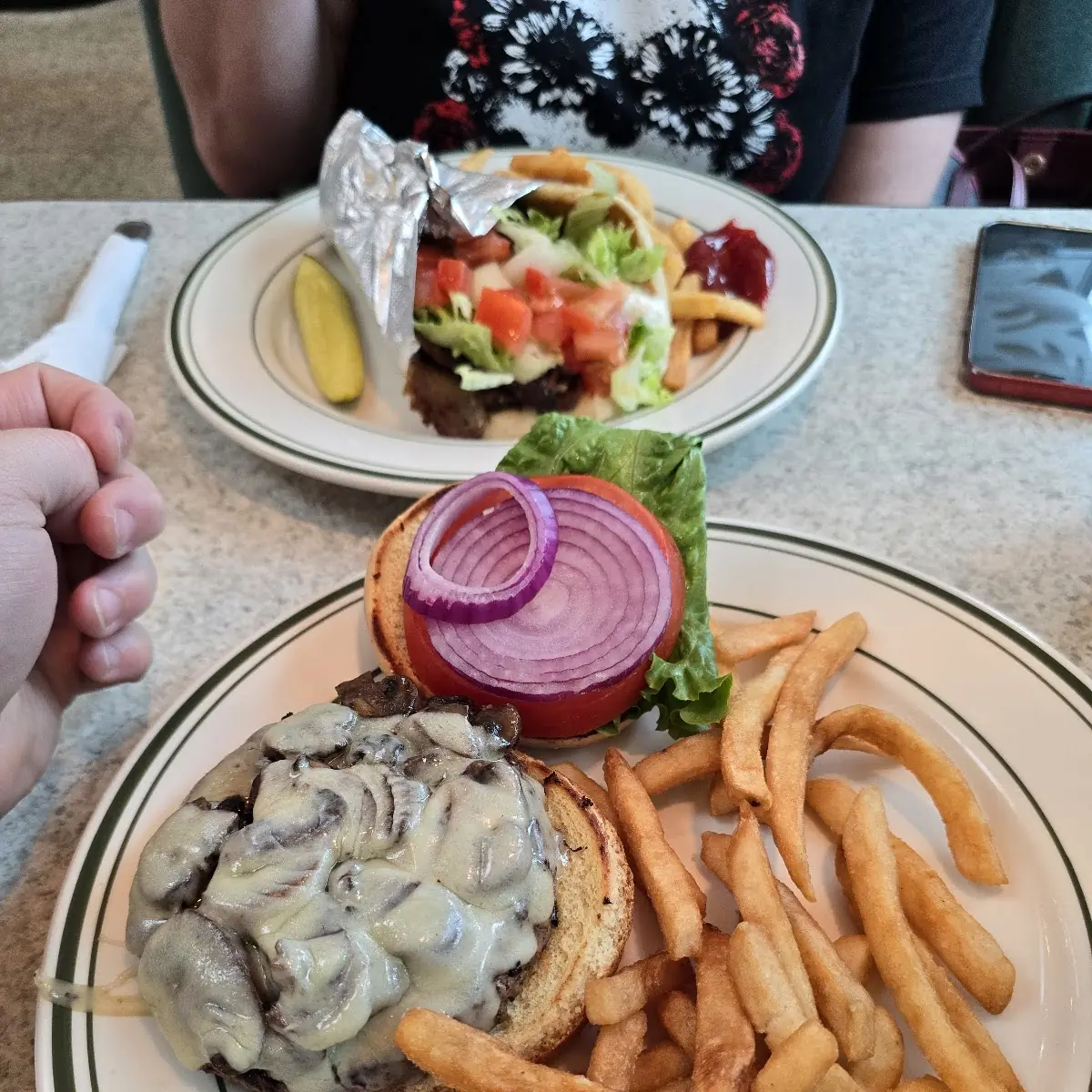 Mushroom Swiss Burger
