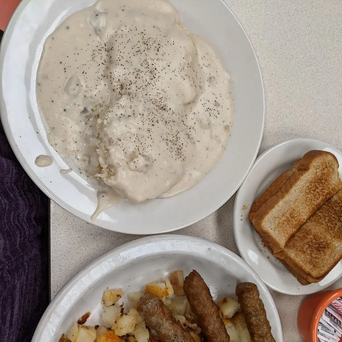 Country-Fried Steak Fritter & Egg Breakfast