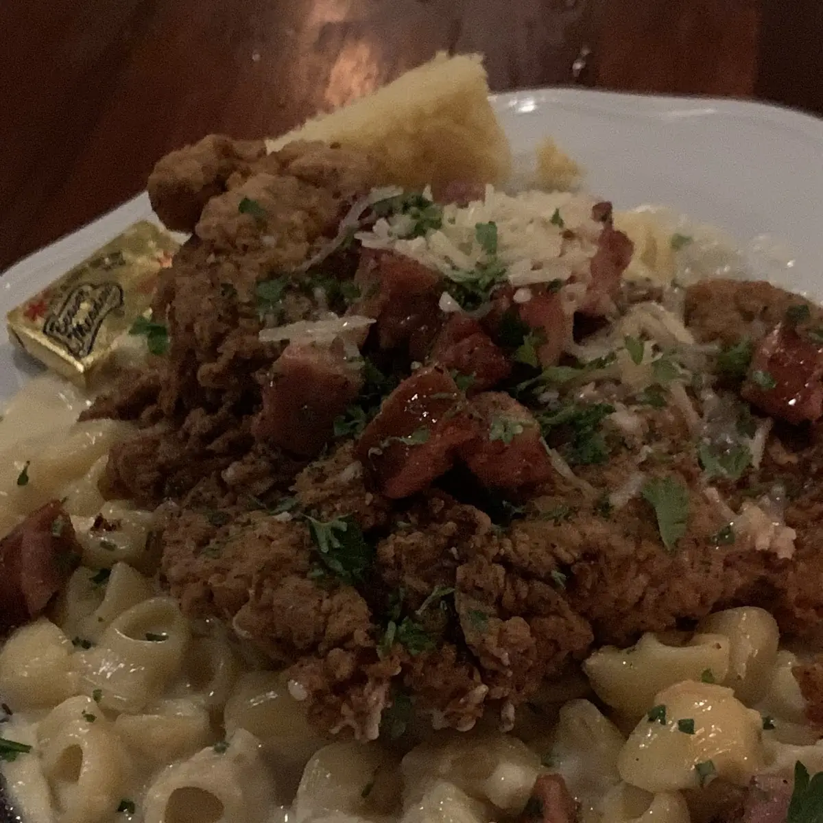 Fried Chicken Mac and Cheese