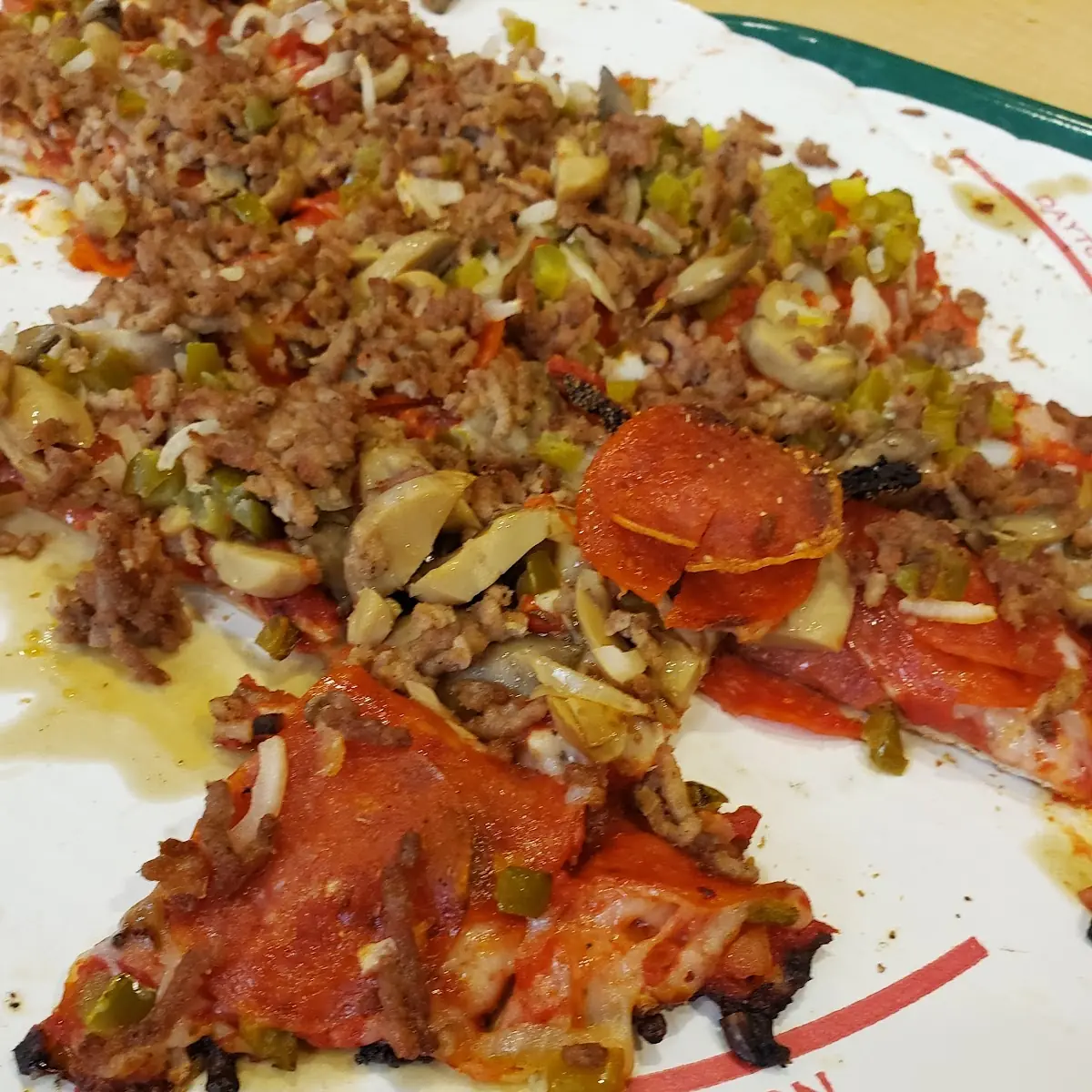 Pepperoni Mushrooms Onions