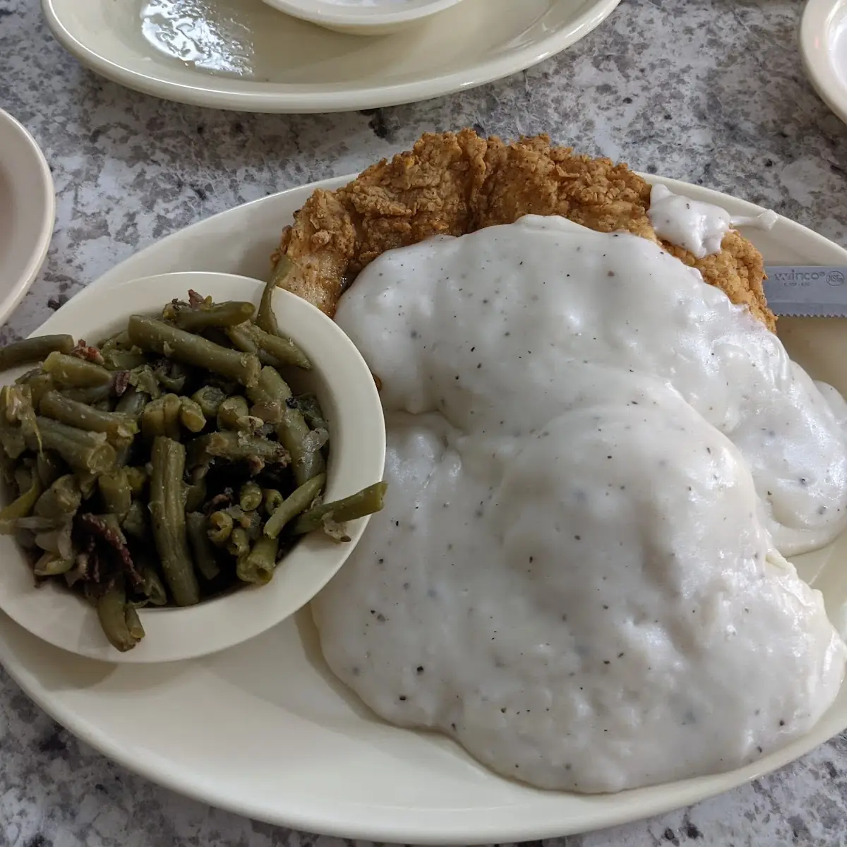 Chicken Fried Chicken w Mashed Potatoes