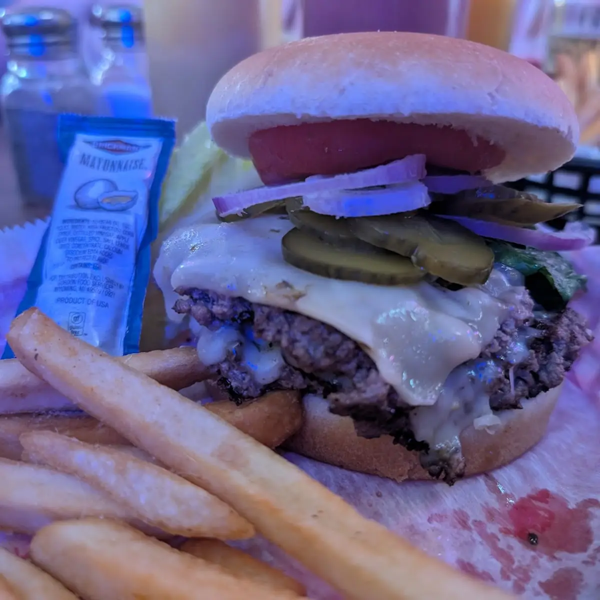 Double Cheeseburger Basket