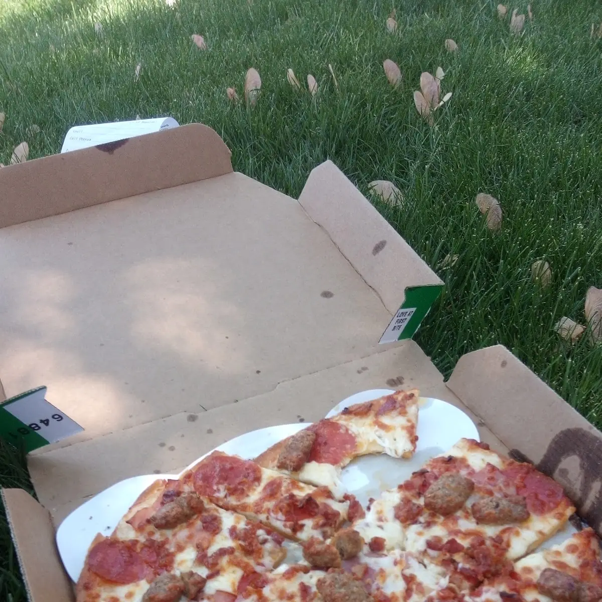 Meat Lovers Pizza with Alfredo Sauce