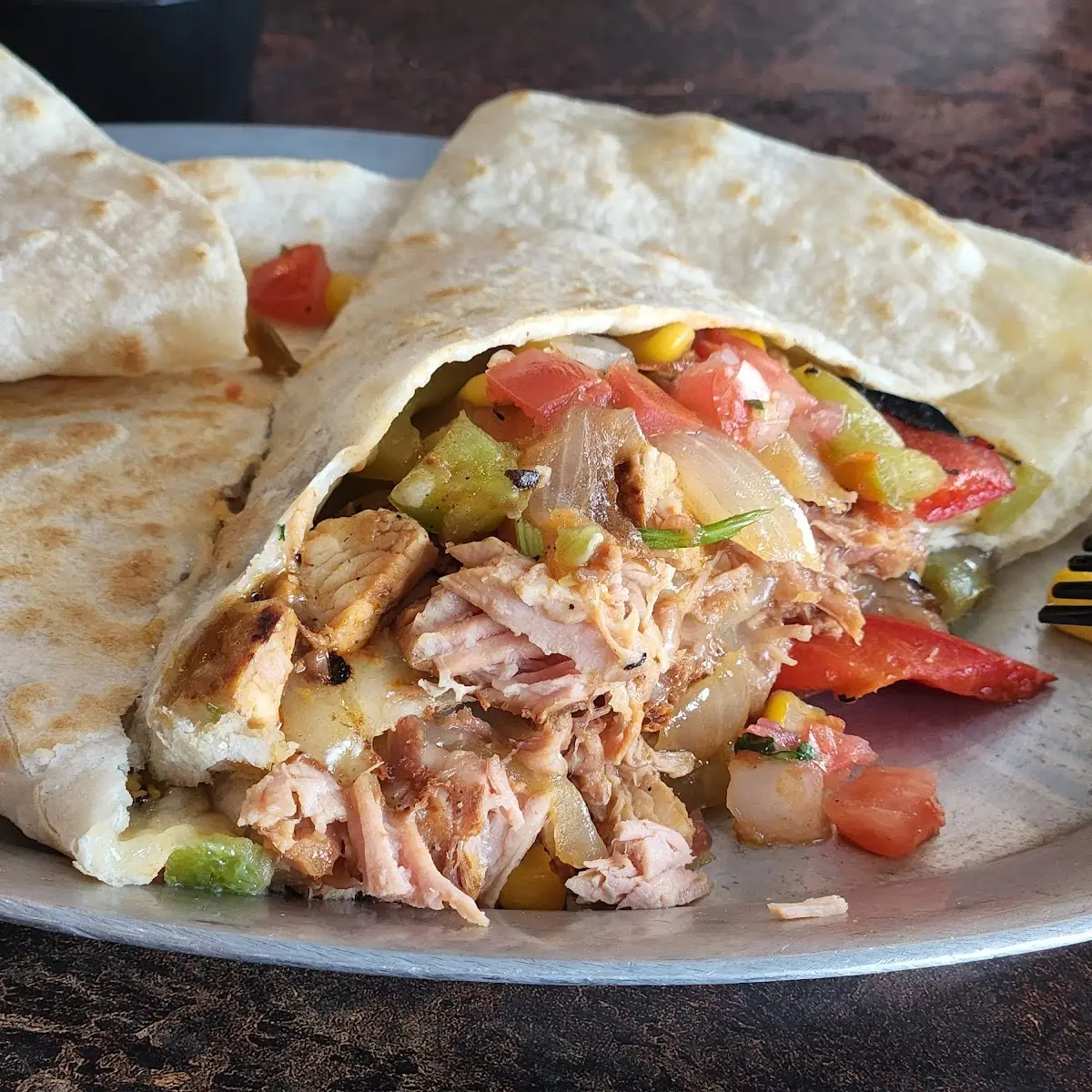 Chicken Quesadilla with Carnitas