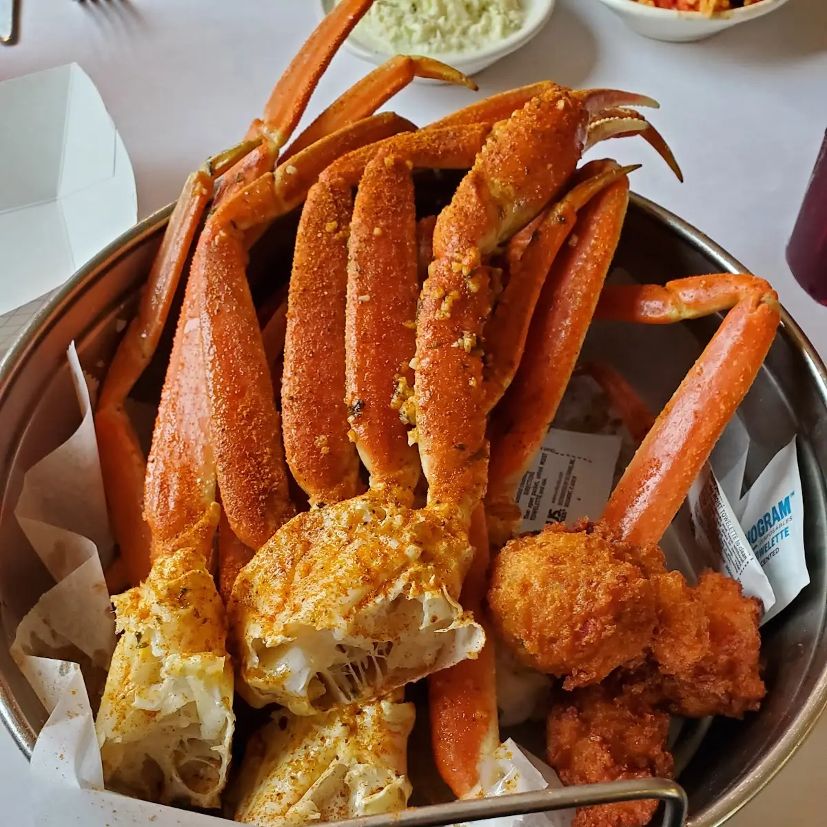 Steamed Snow Crab