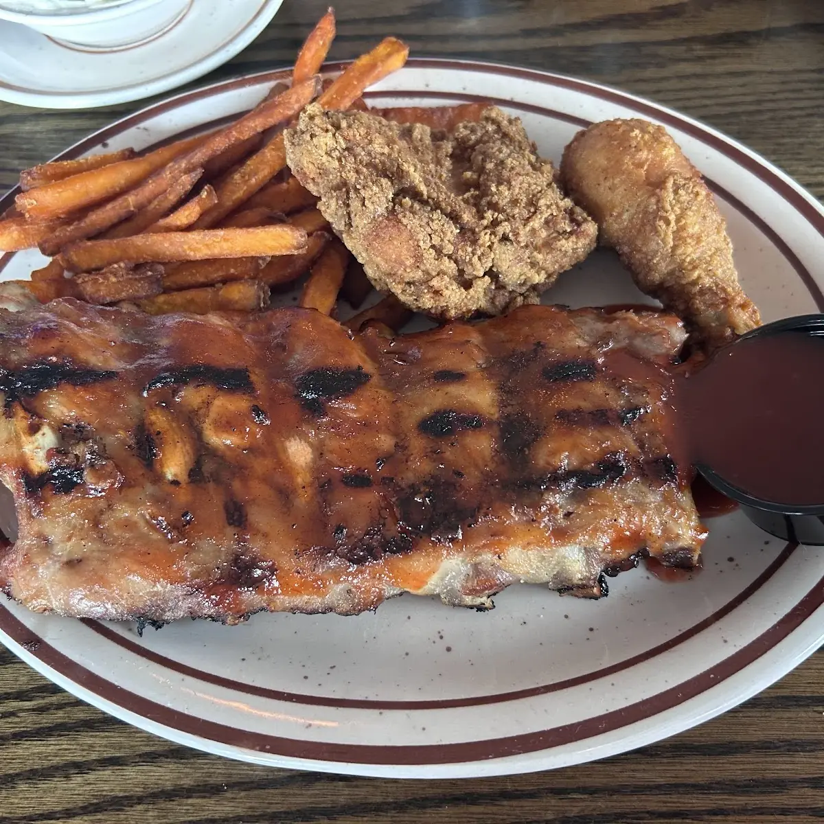 Combination Ribs & Fried Chicken