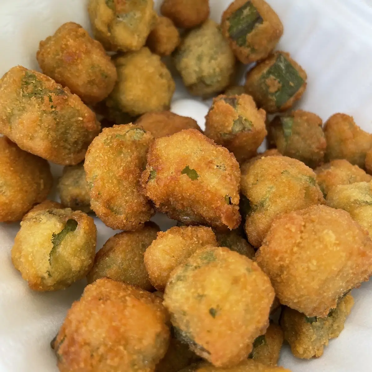 Fried Okra with Ranch Dressing