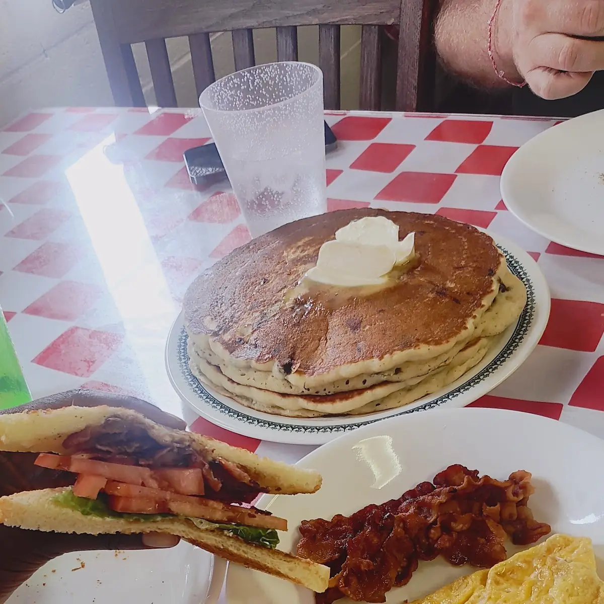 Chocolate Chip Pancake Breakfast