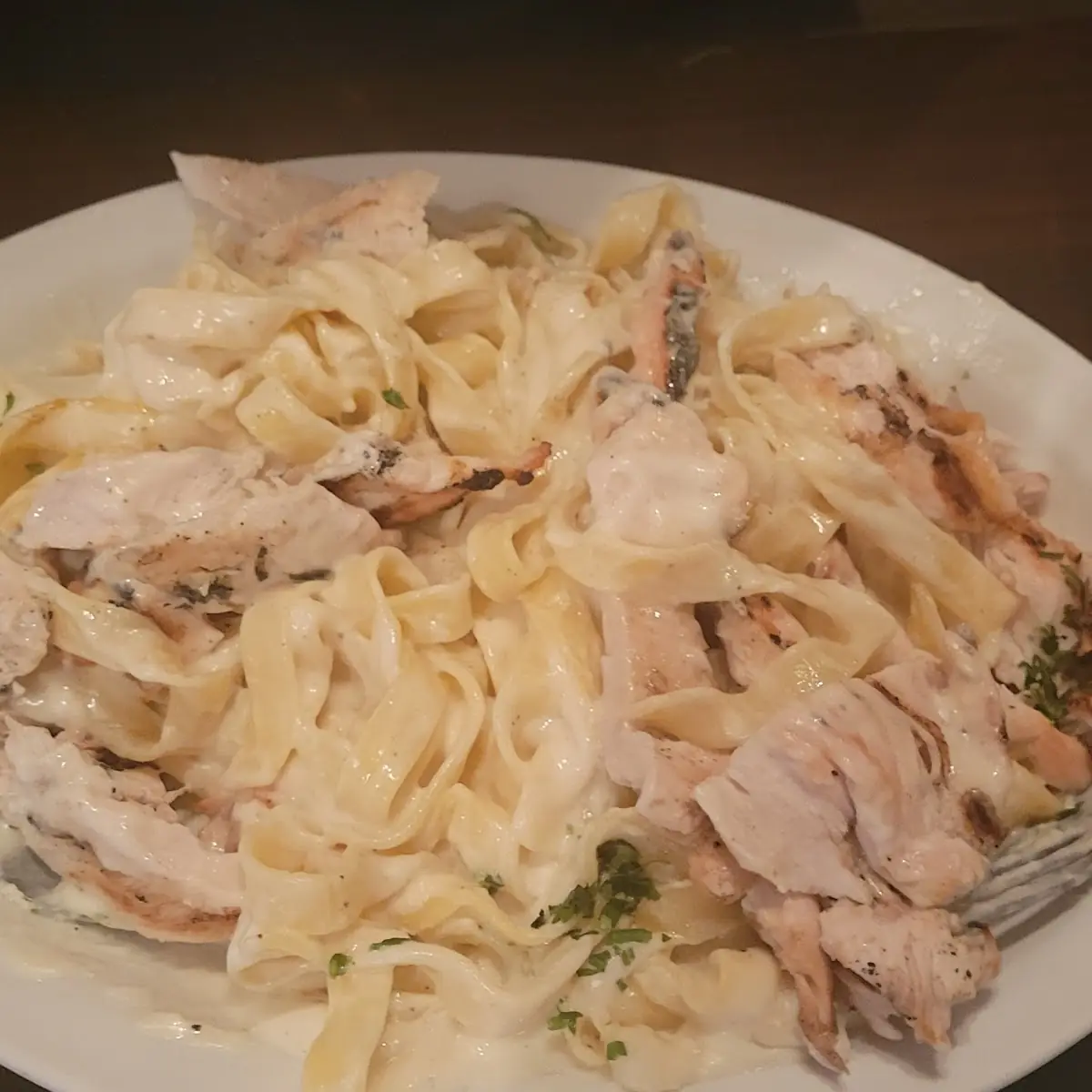 Fettuccine Alfredo with Chicken