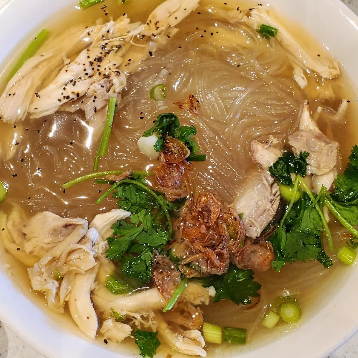 Chicken Glass Noodle Soup