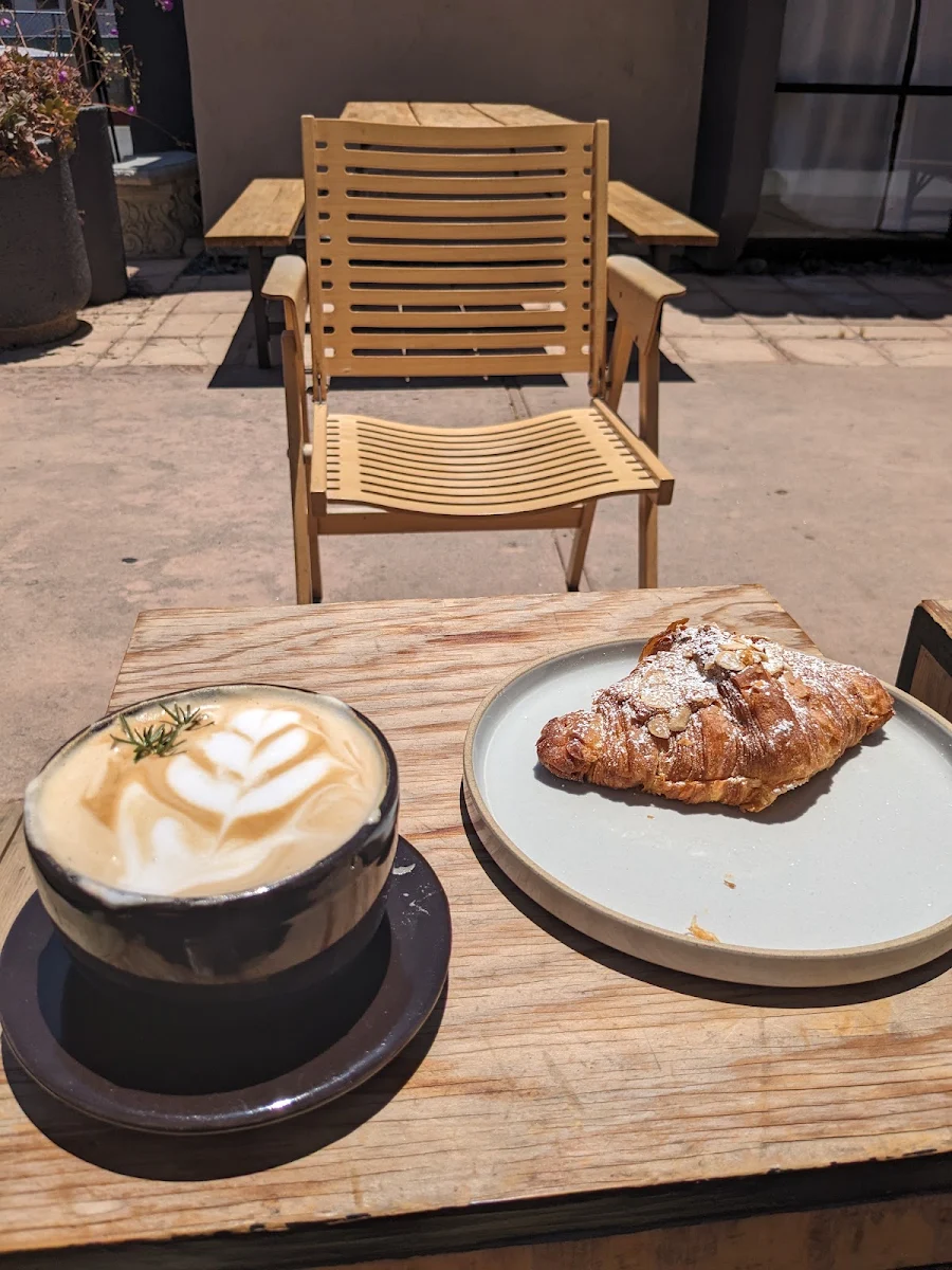 Rosemary Latte & Almond Croissant