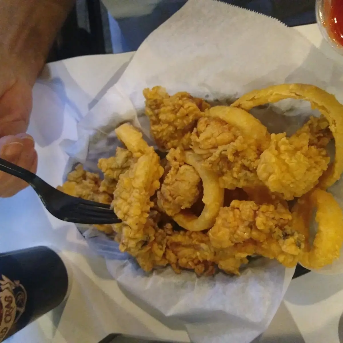 Fried Fish and Onion Rings