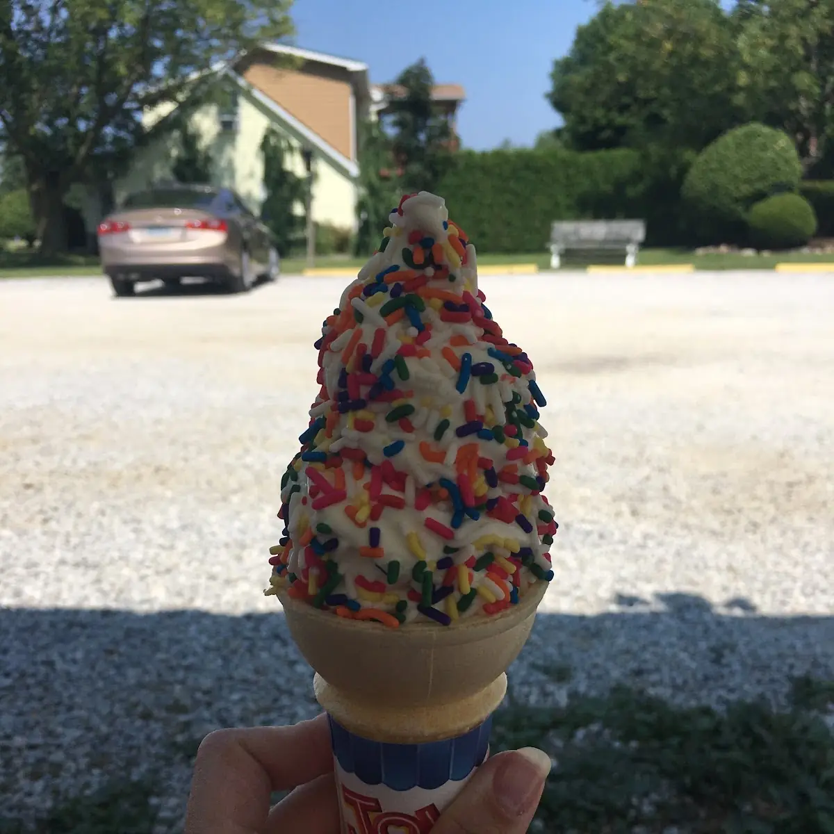 Vanilla Cone with Sprinkles