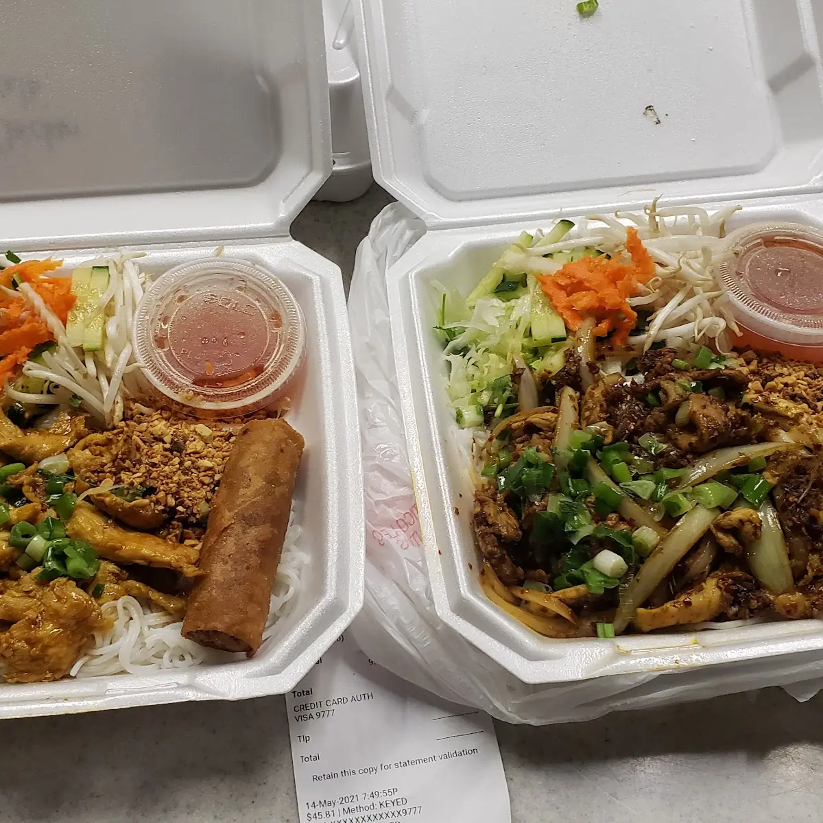 Limon Chicken with Rice Noodles