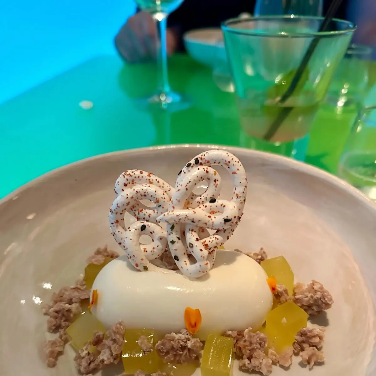 White Chocolate Sake Mousse