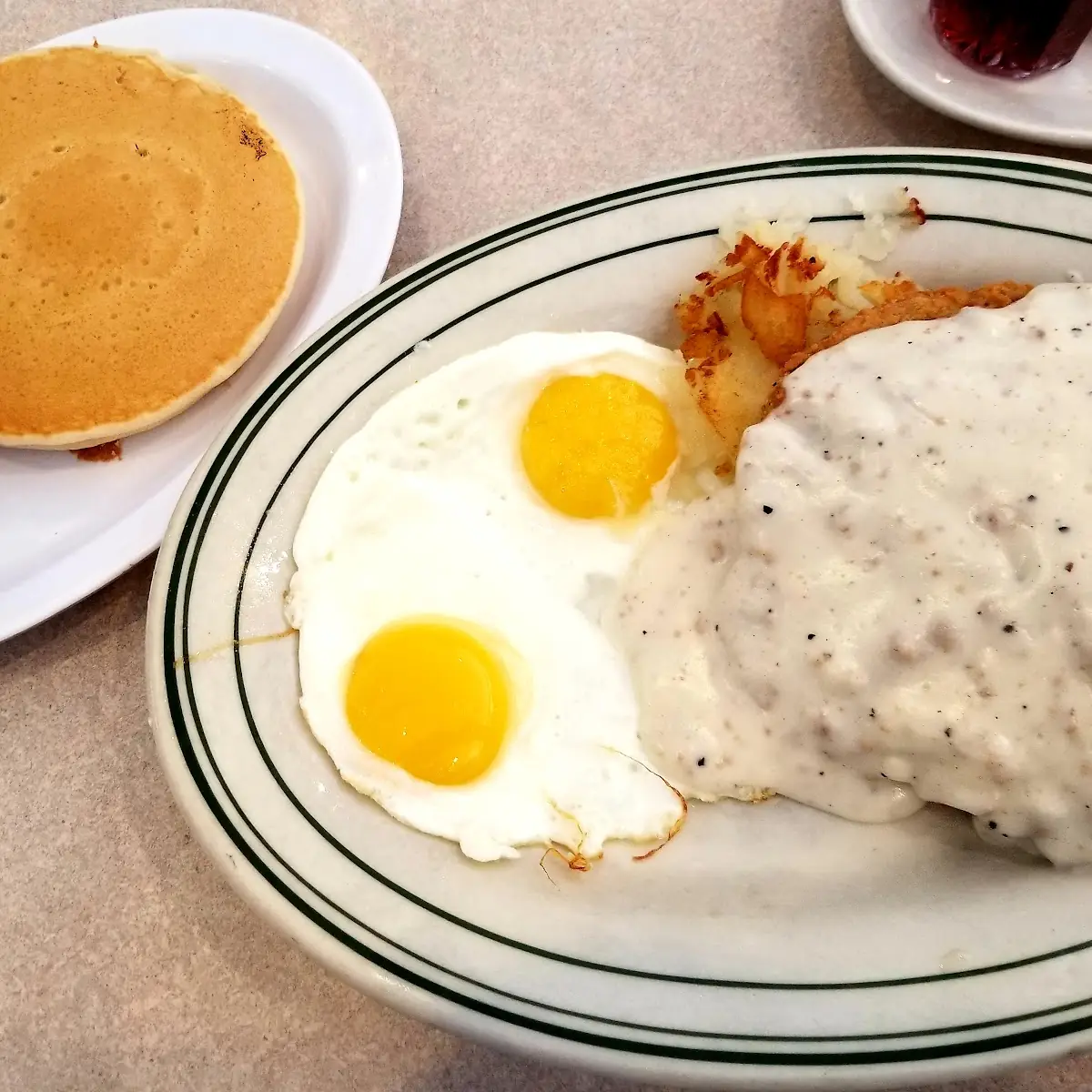 Country Fried Steak Eggs and Gravy