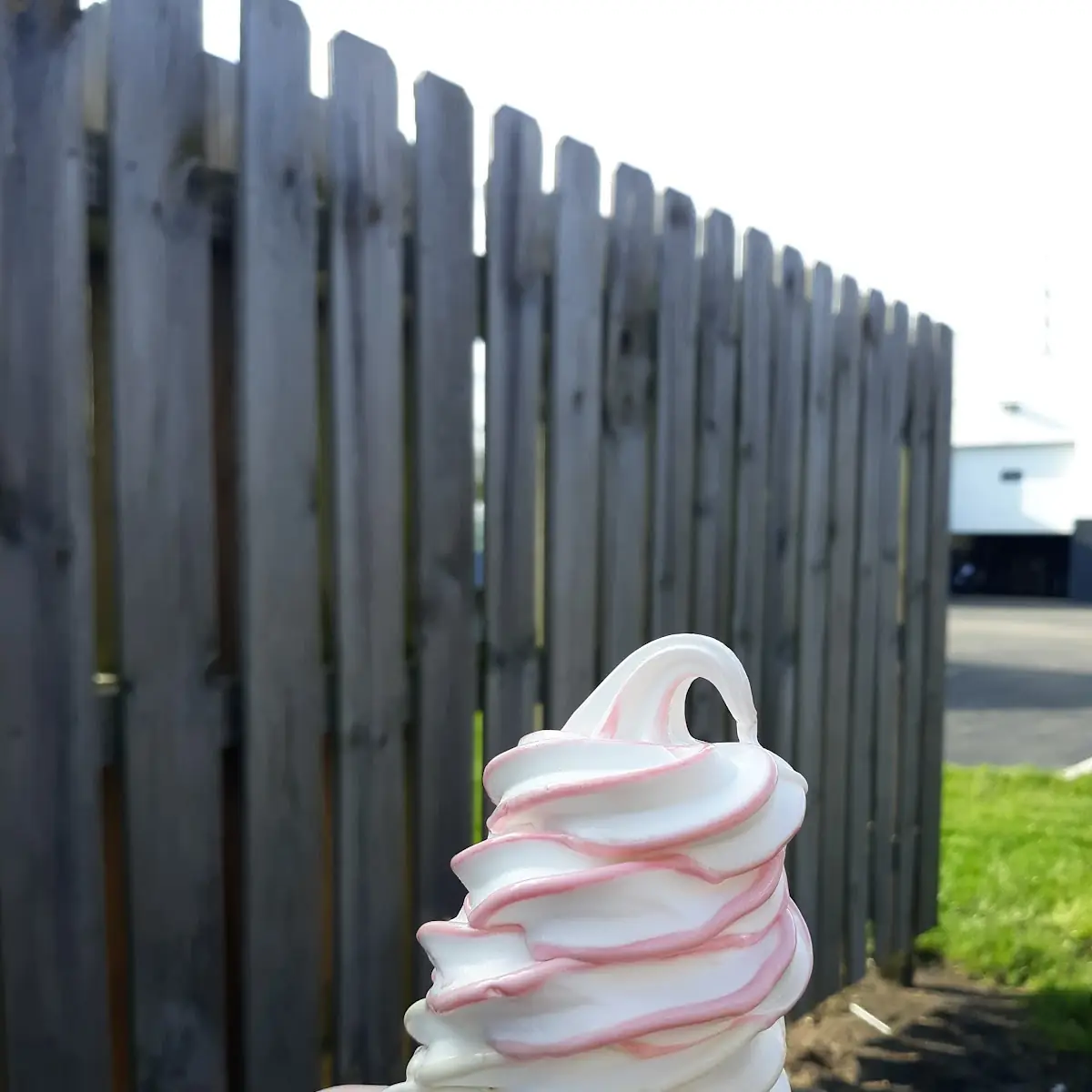 Peanut Butter and Strawberry Cone