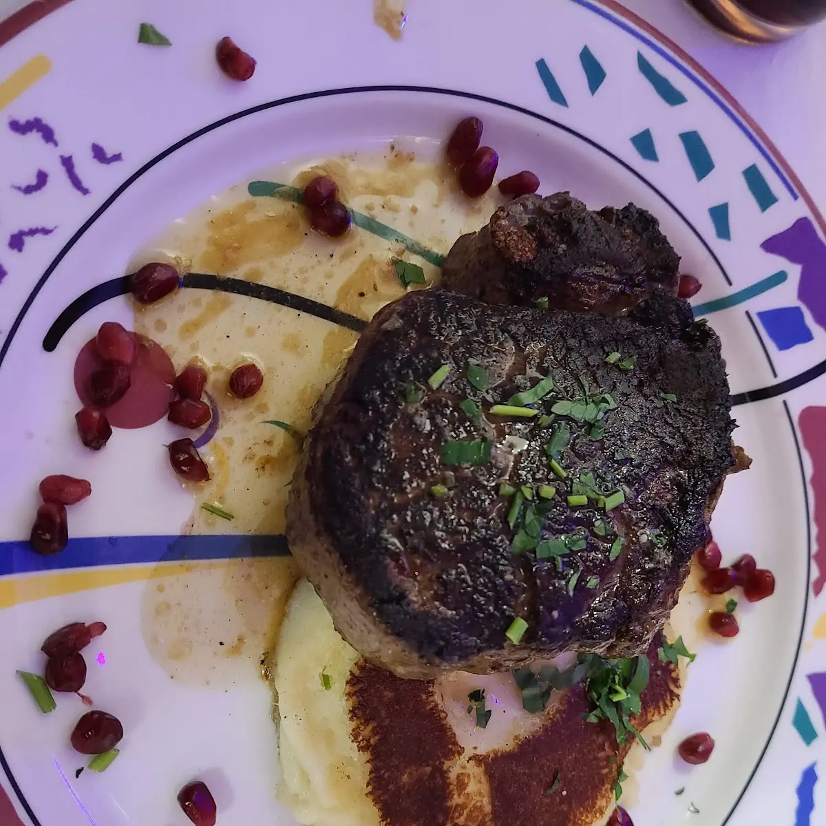 Filet Mignon with Toasted Mashed Potatoes