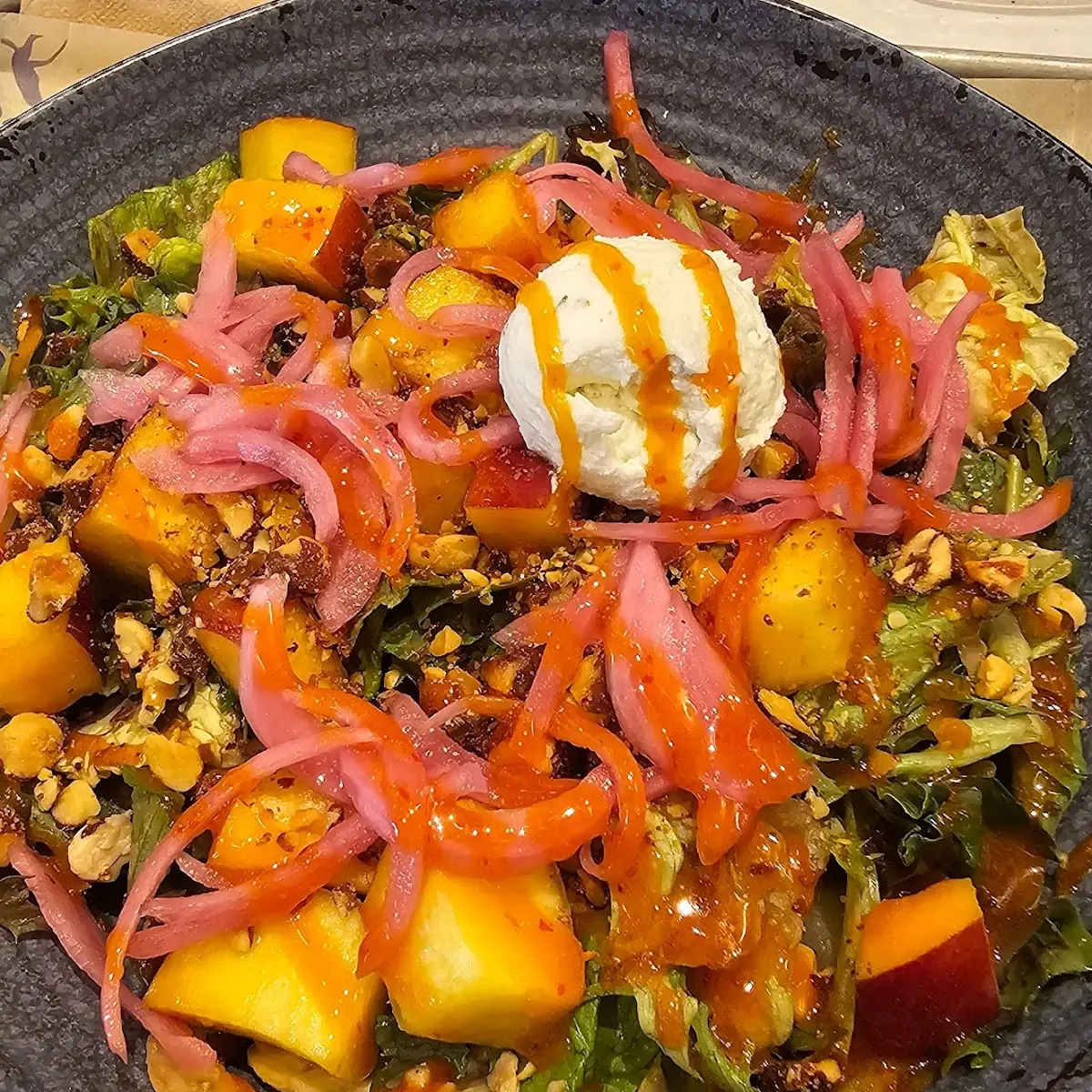 Peach and Goat Cheese Salad