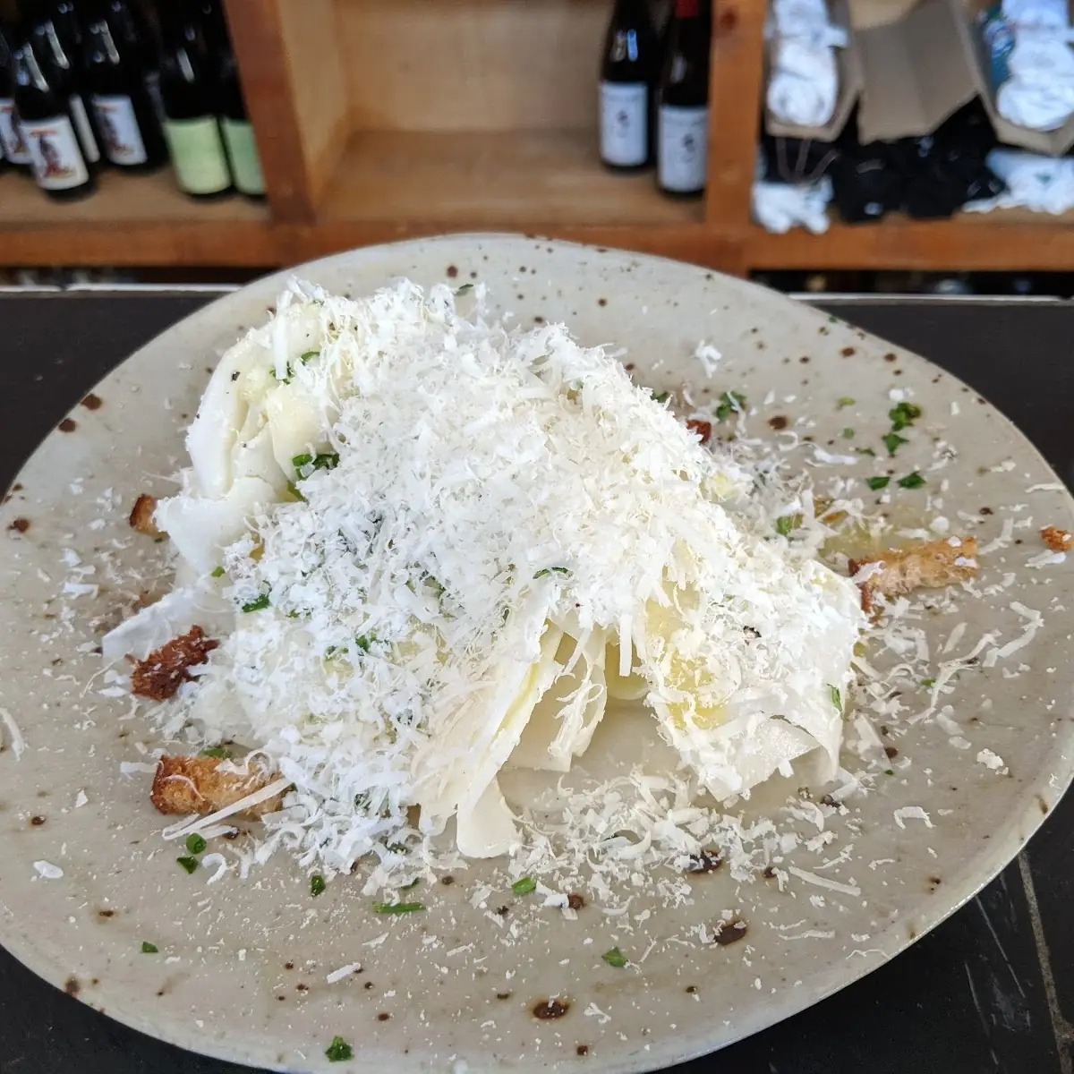 Kohlrabi Caesar Salad