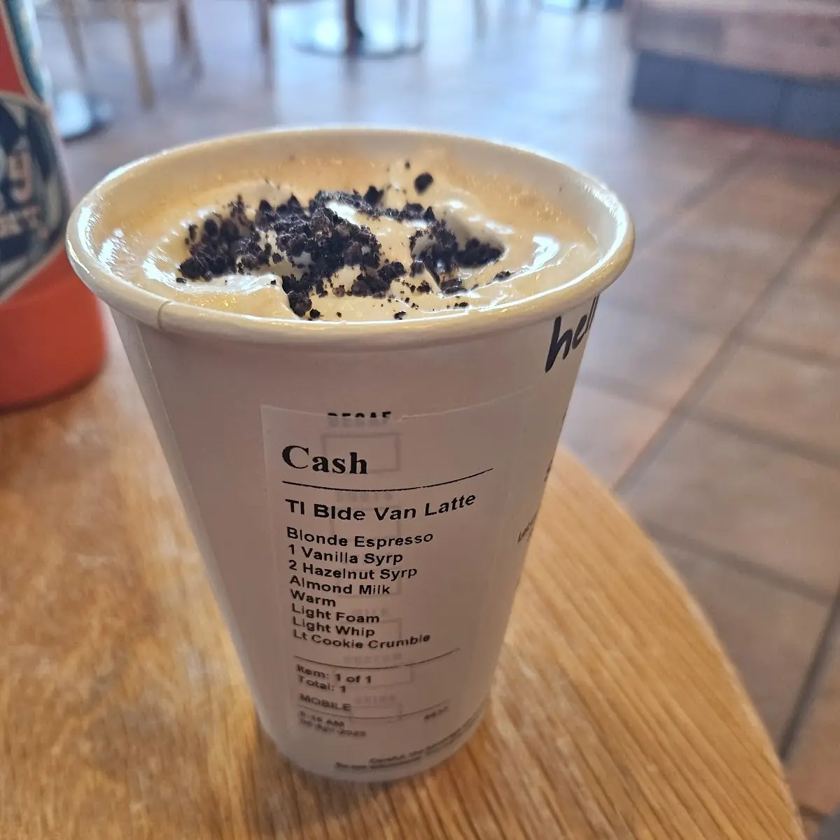 Blonde Vanilla Latte
