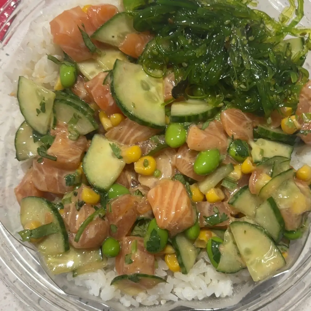 Custom Spicy Salmon Poke Bowl