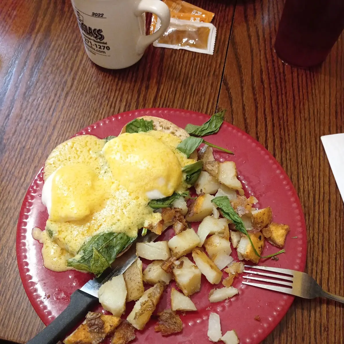 Eggs Benedict with Hash Browns