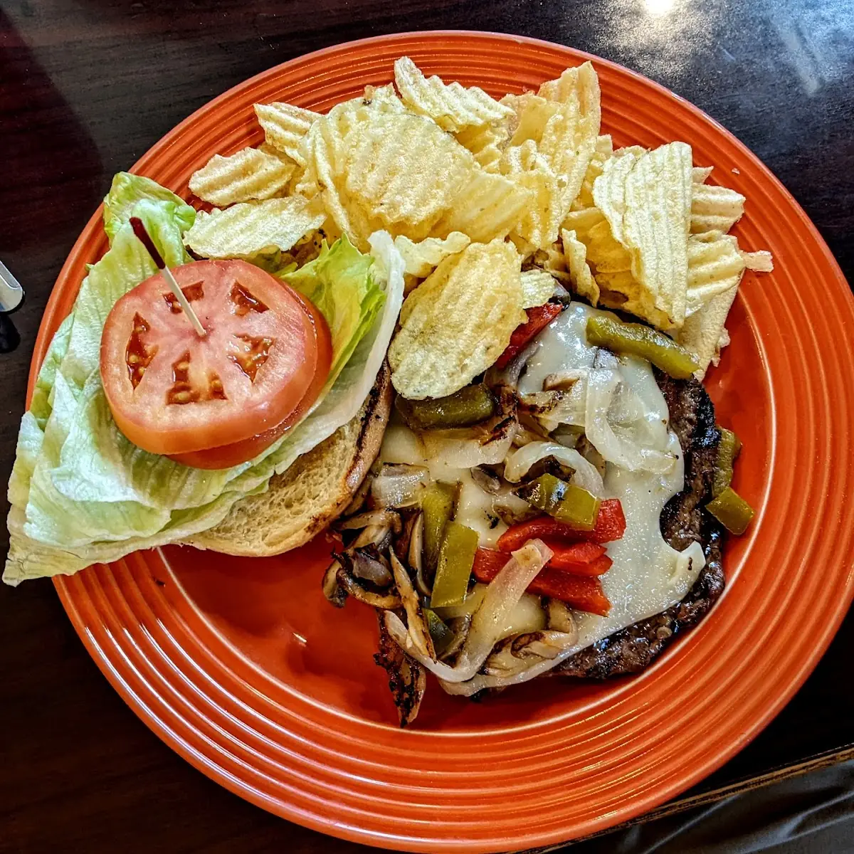 Mushroom and Swiss Burger
