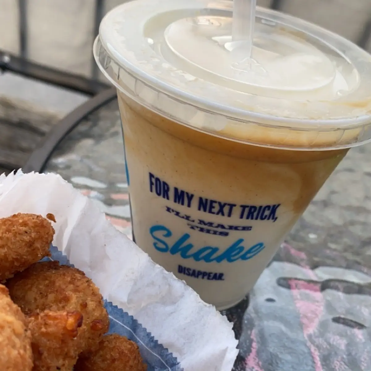 Peanut Butter Milkshake and Cheese Curds